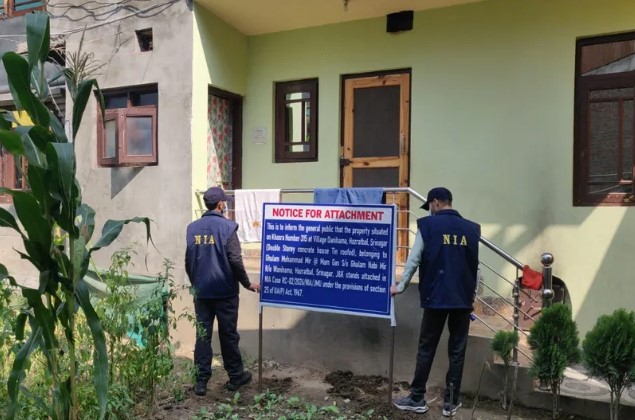 'NIA attaches property used to harbour LeT terrorists in Srinagar'