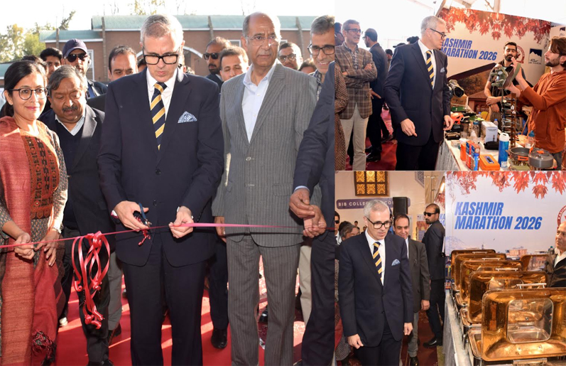 'CM Omar Abdullah inaugurates three-day Kashmir Marathon Exposition at Polo View'